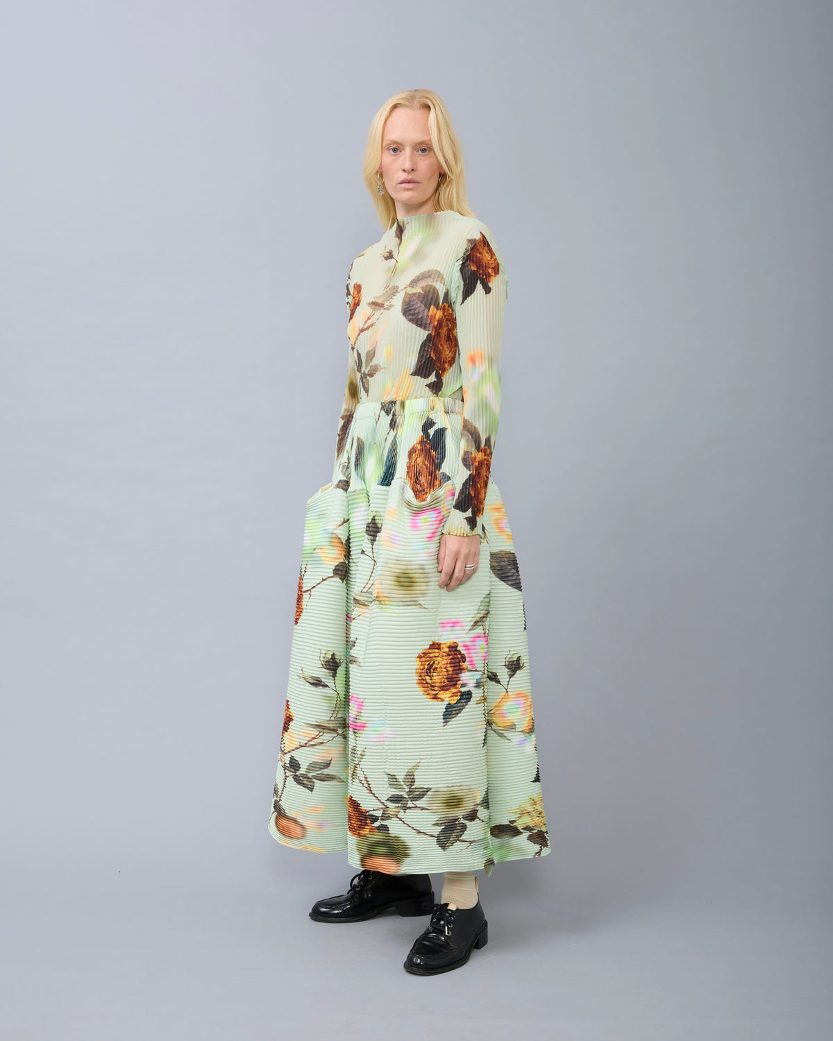 Lee Pleated Top in Edward