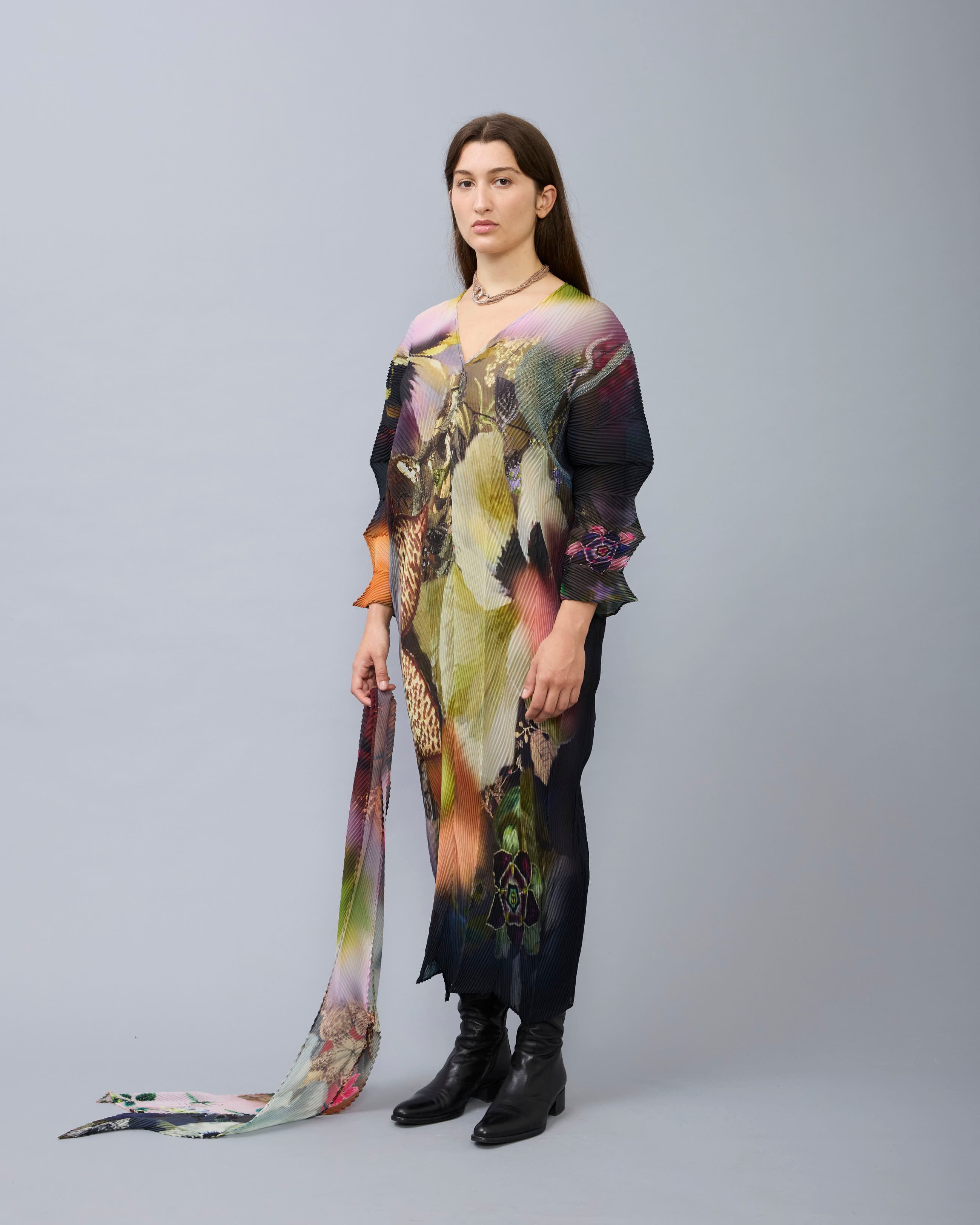 Sue Handpleated Kaftan in Nola