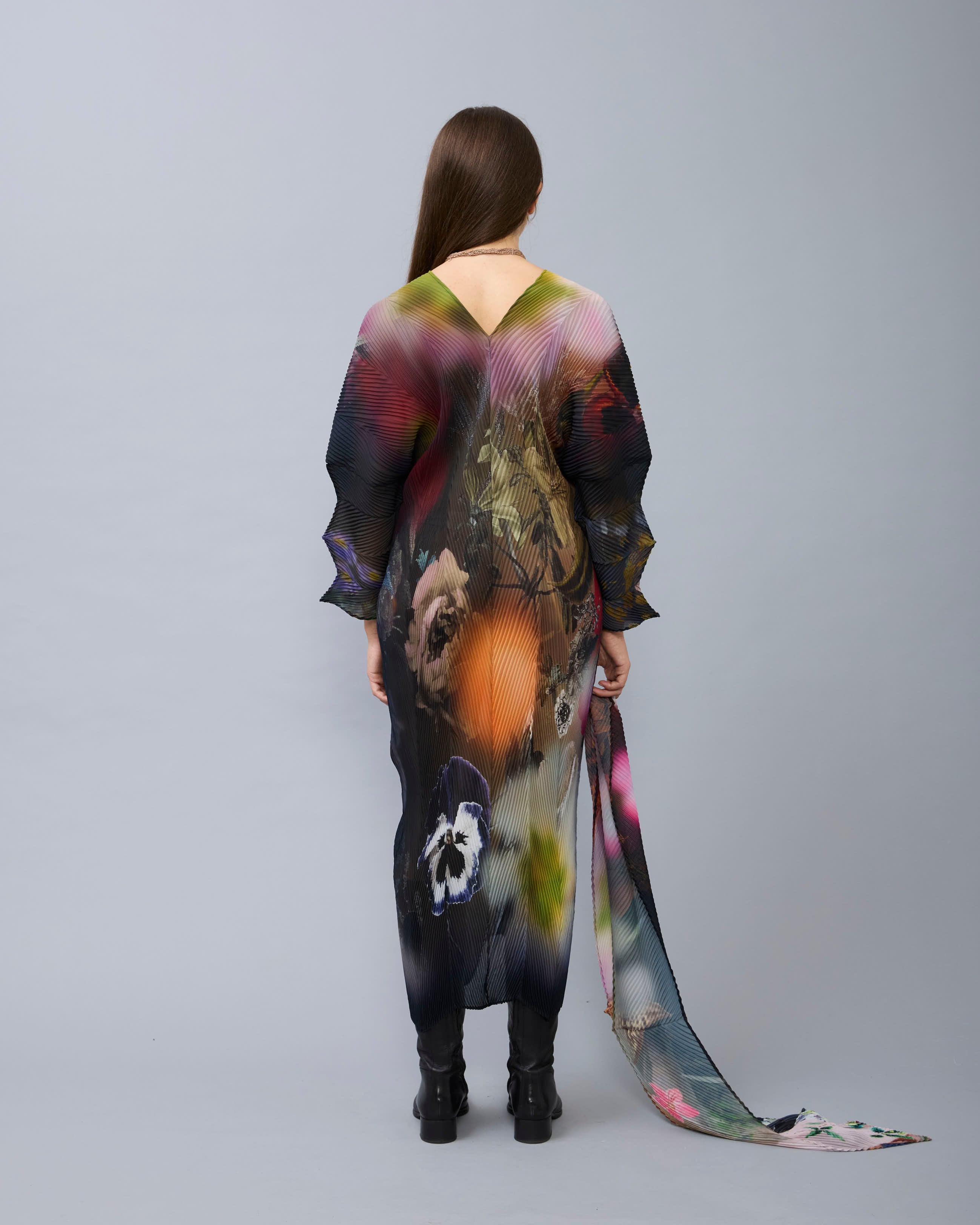 Sue Handpleated Kaftan in Nola
