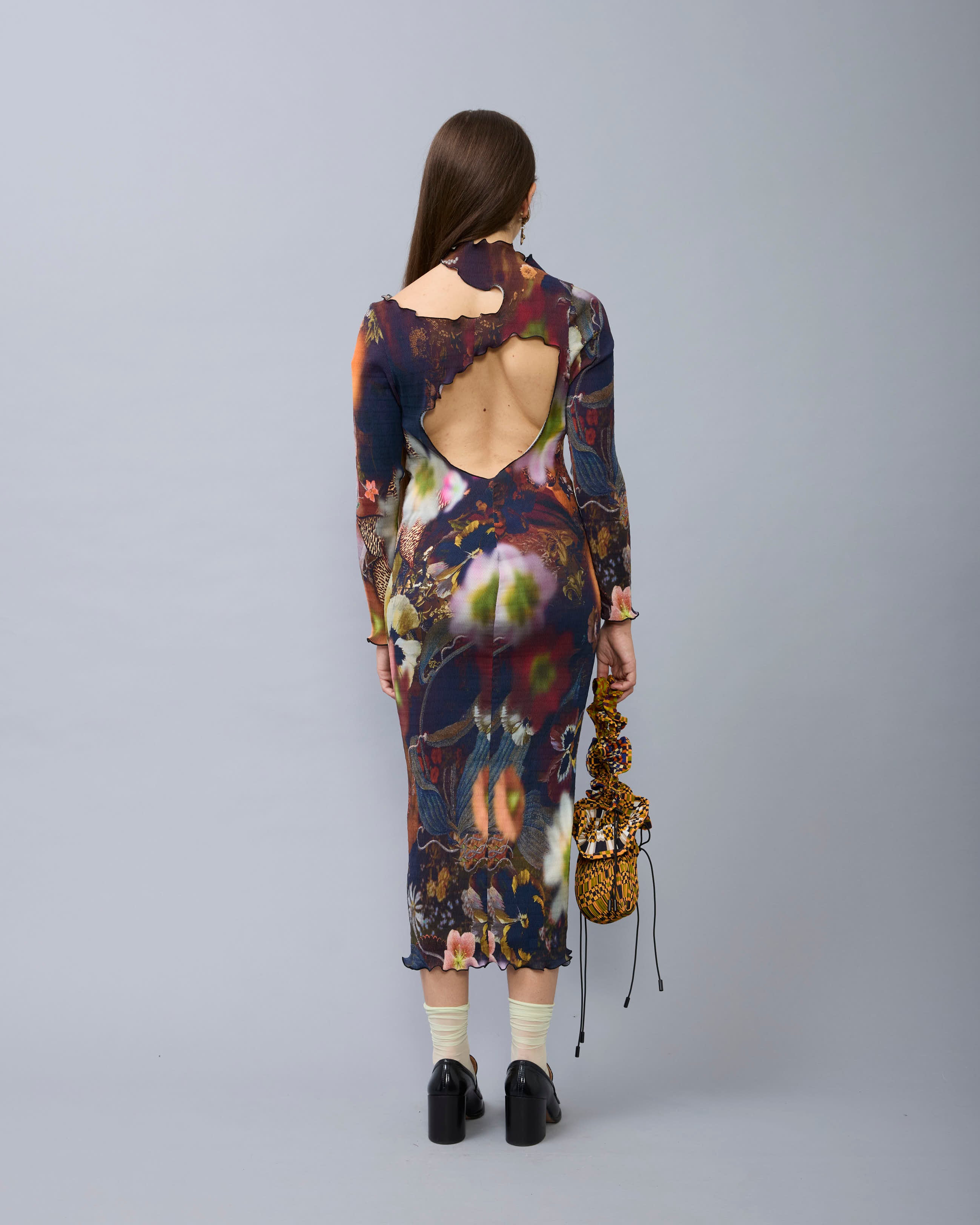 Orphelia Smock Pleated Dress in Nola