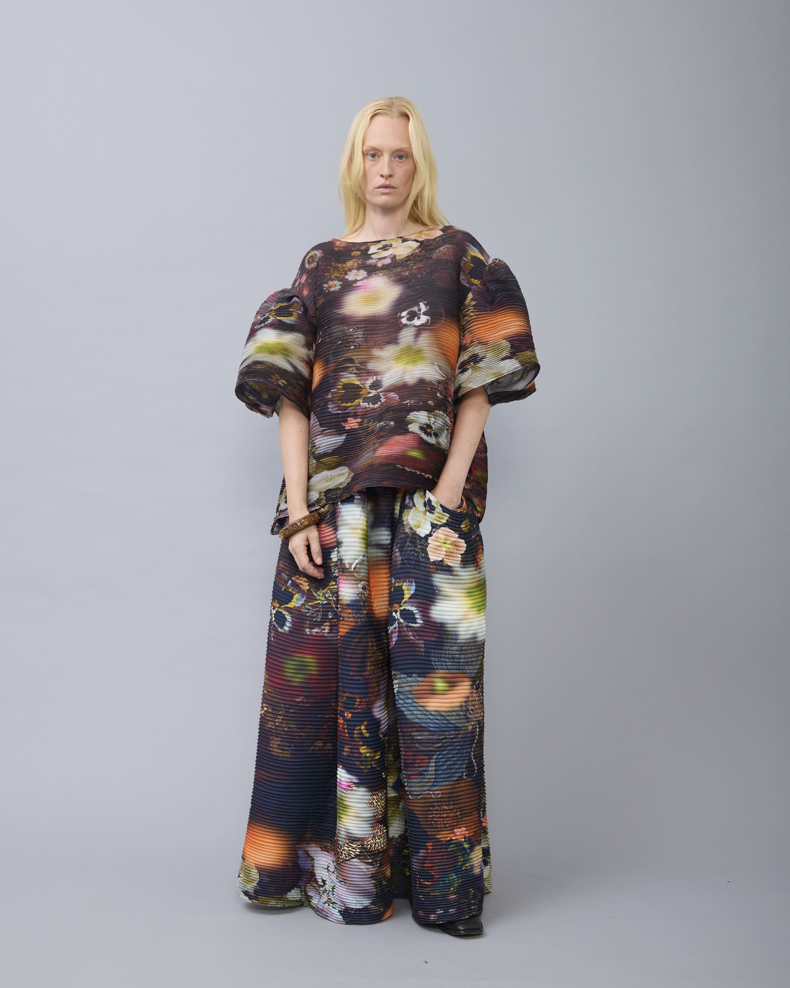 Robin Handpleated Top in Nola