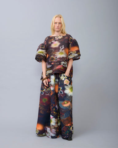 Robin Handpleated Top in Nola