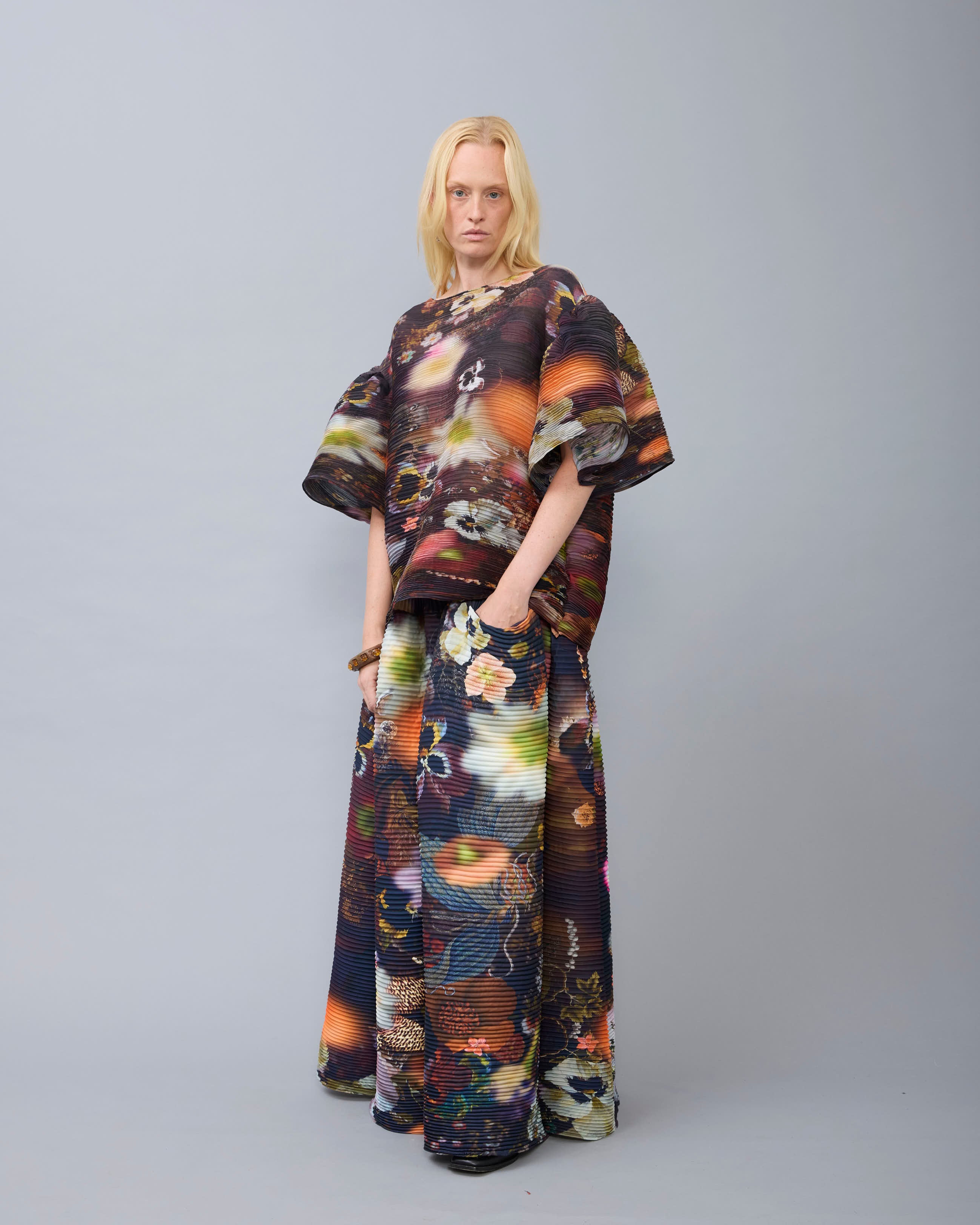Robin Handpleated Top in Nola