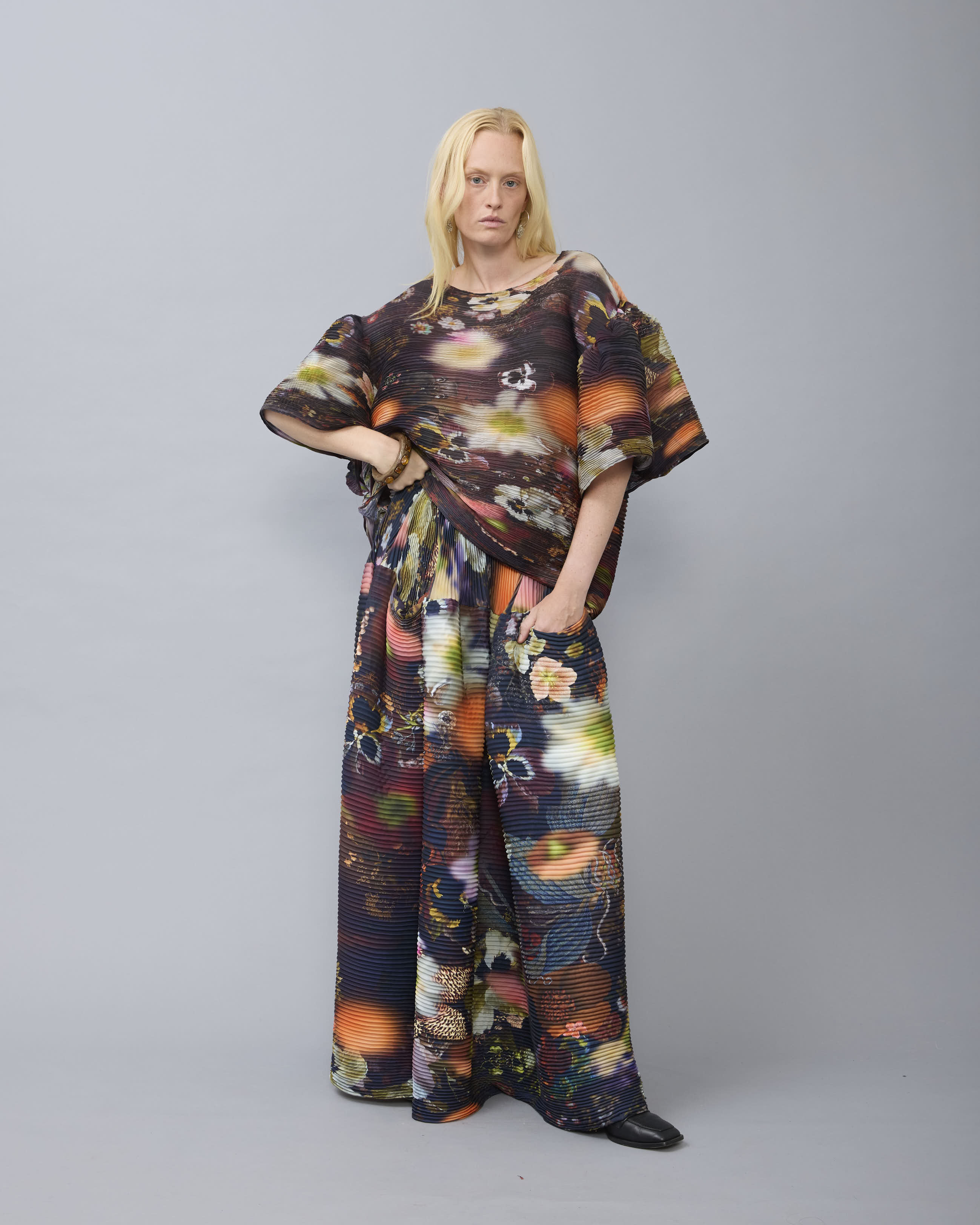 Robin Handpleated Top in Nola
