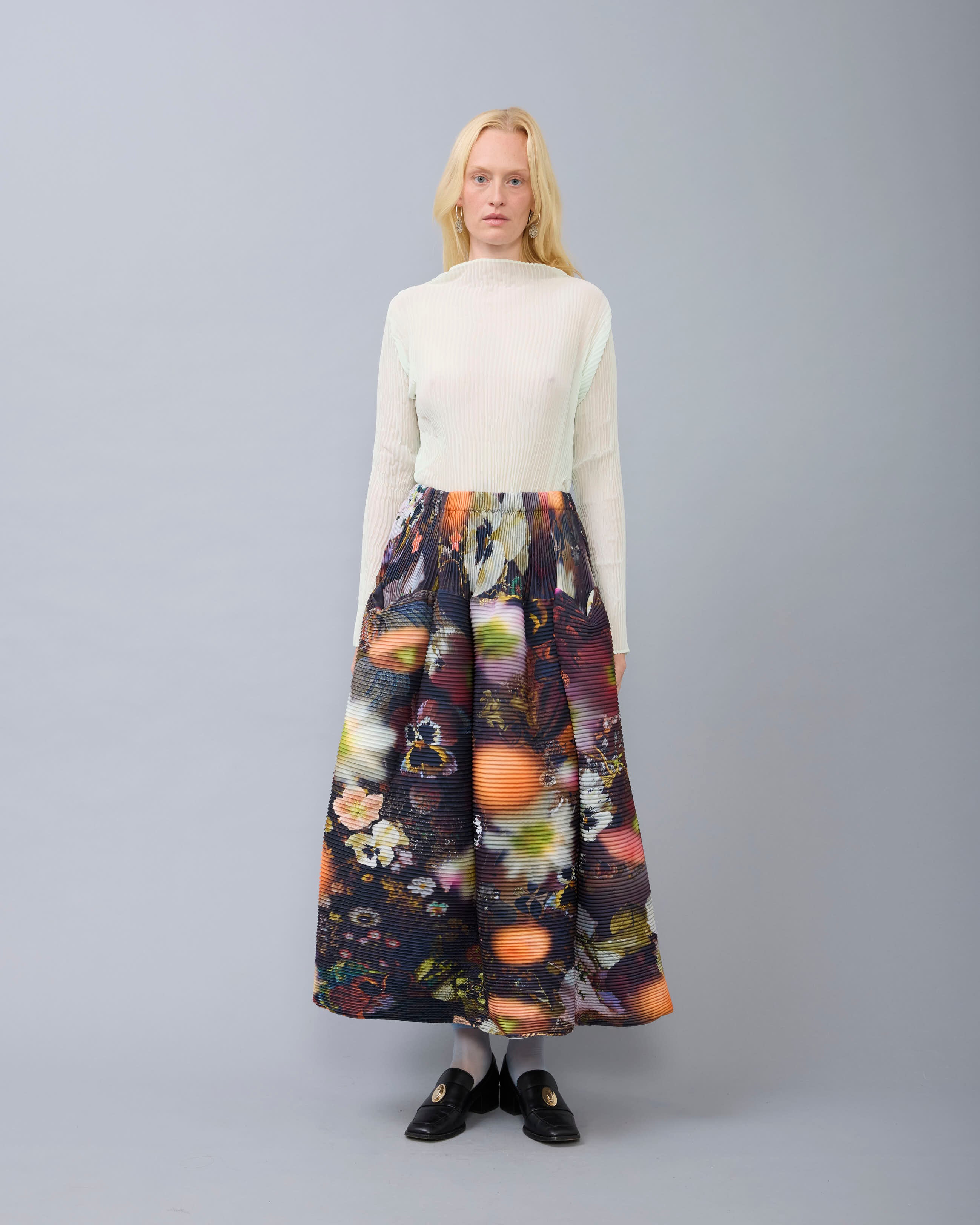 Kenza Handpleated Skirt in Nola