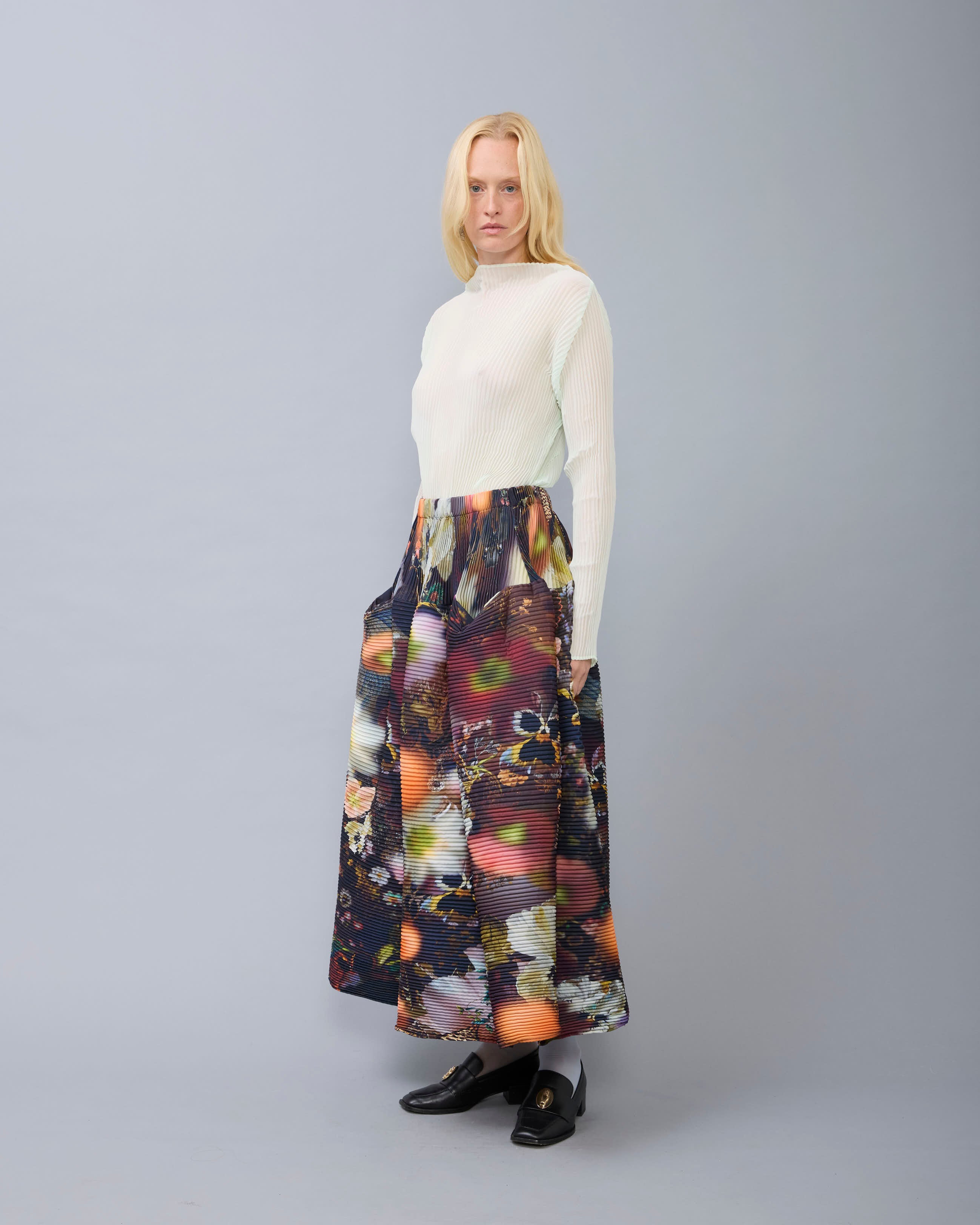 Kenza Handpleated Skirt in Nola