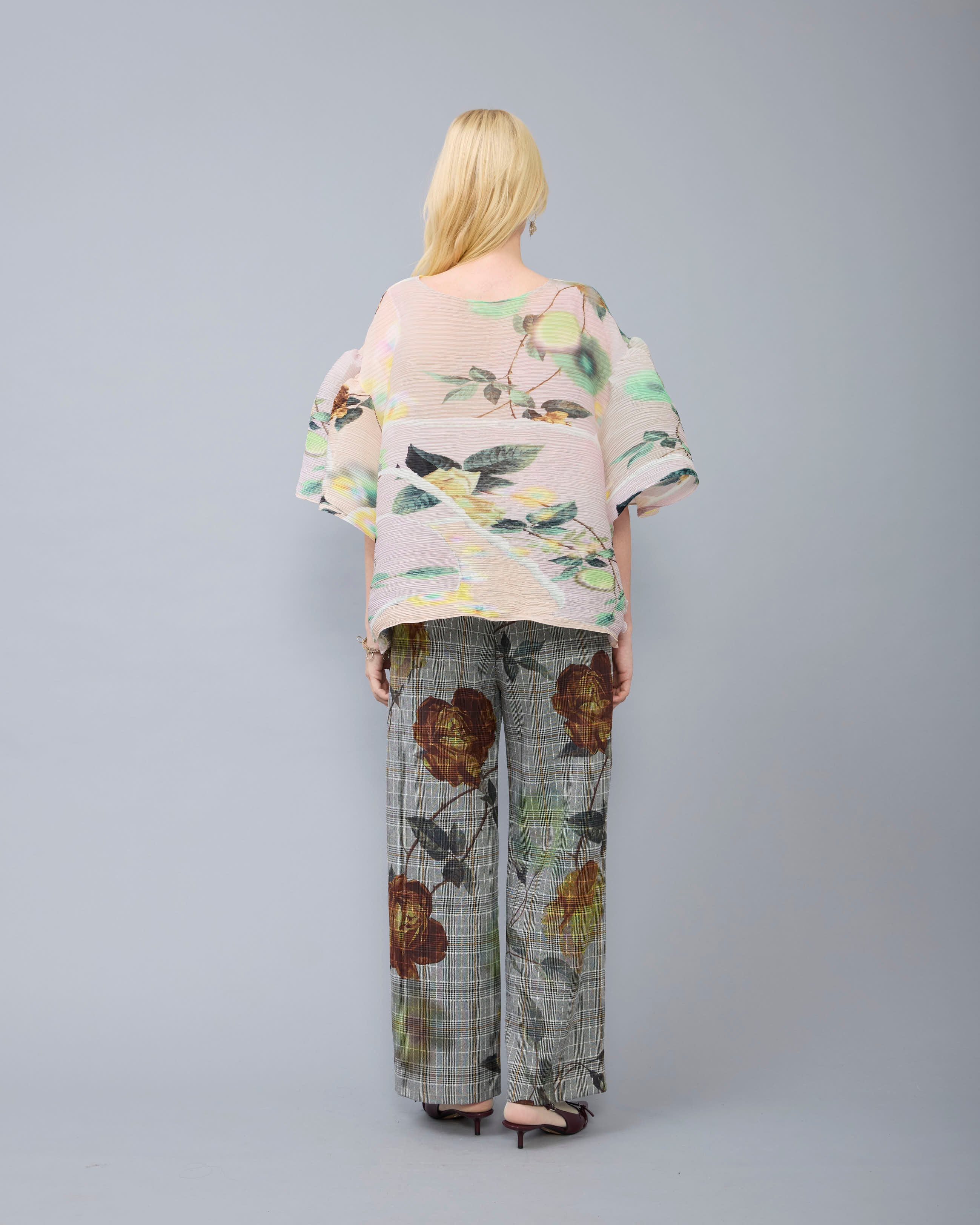 Robin Handpleated Top in light Edward