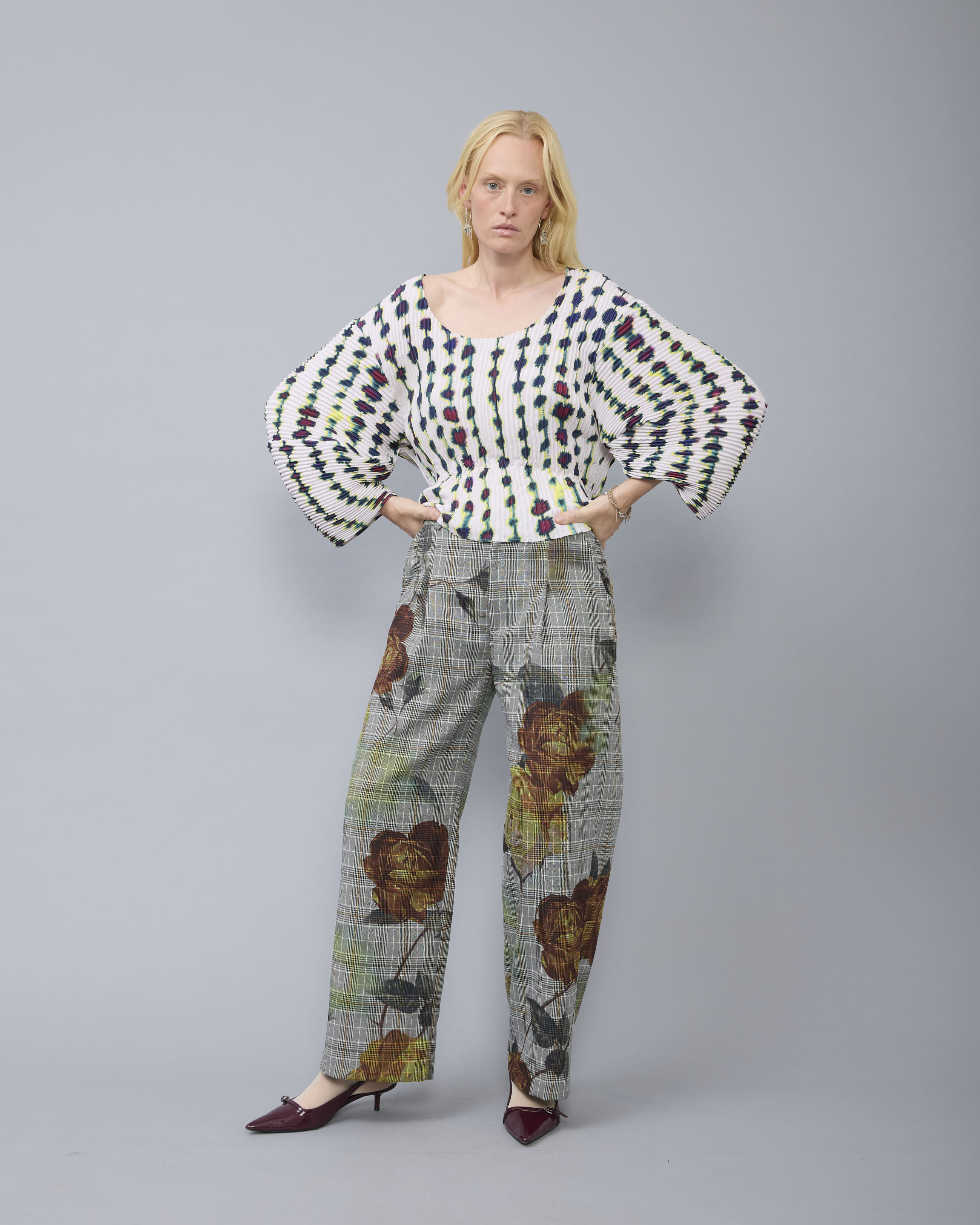 Pollux Handpleated Top in Dax