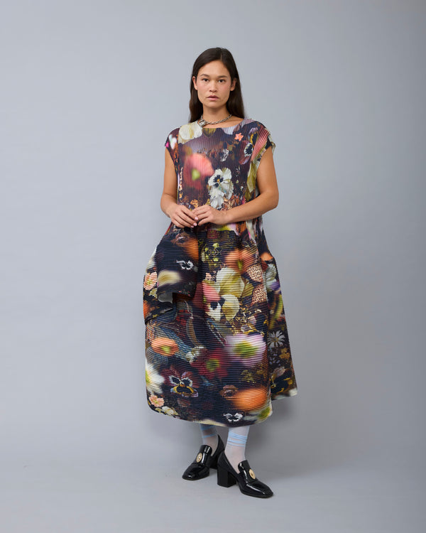 Maya Handpleated Dress in Nola