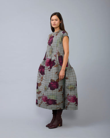 Maya Pleated Dress in Rosalind
