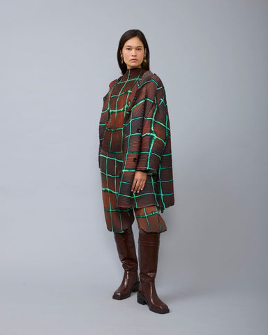 Johan Handpleated Coat in Harald