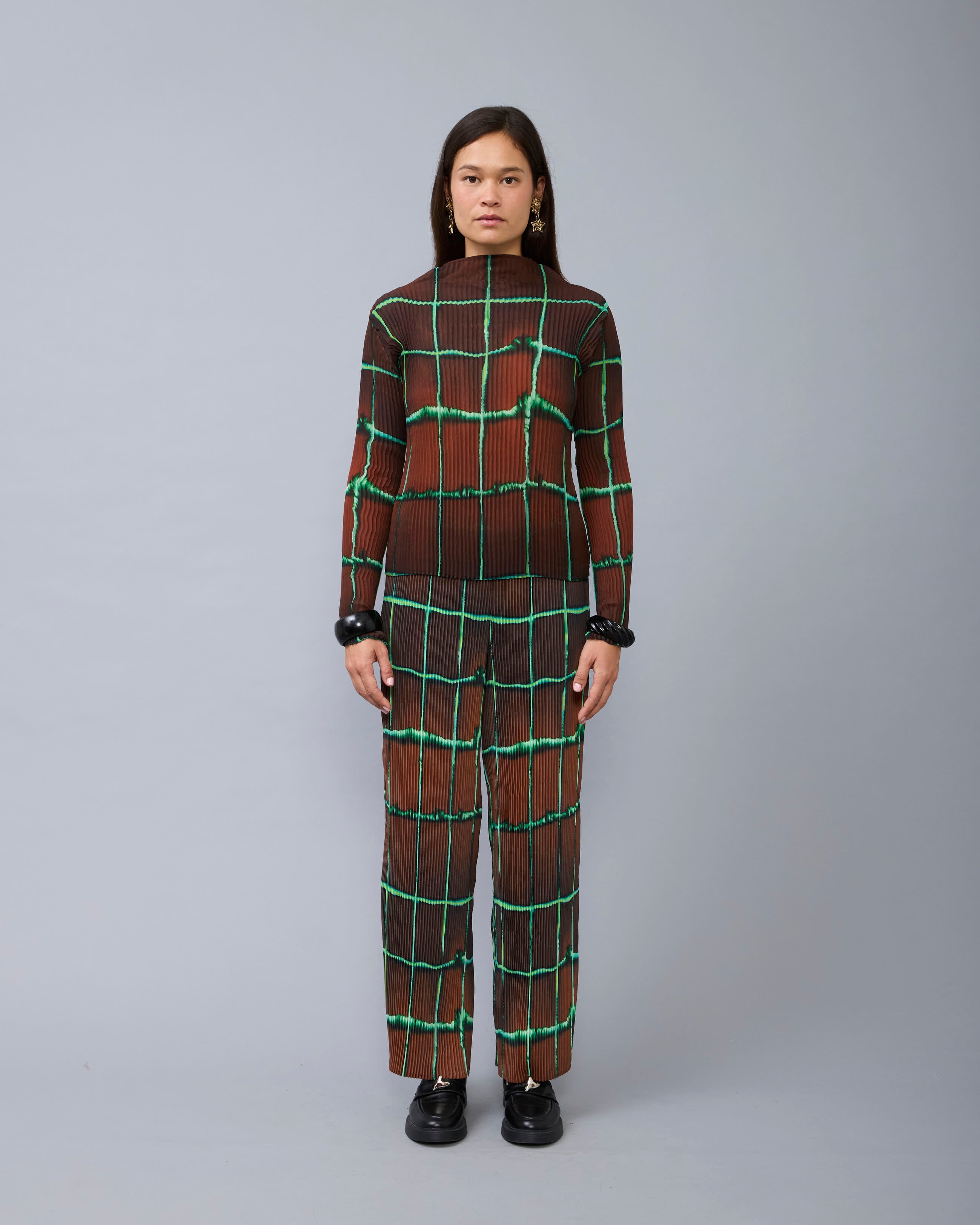 Lee Pleated Top in Harald