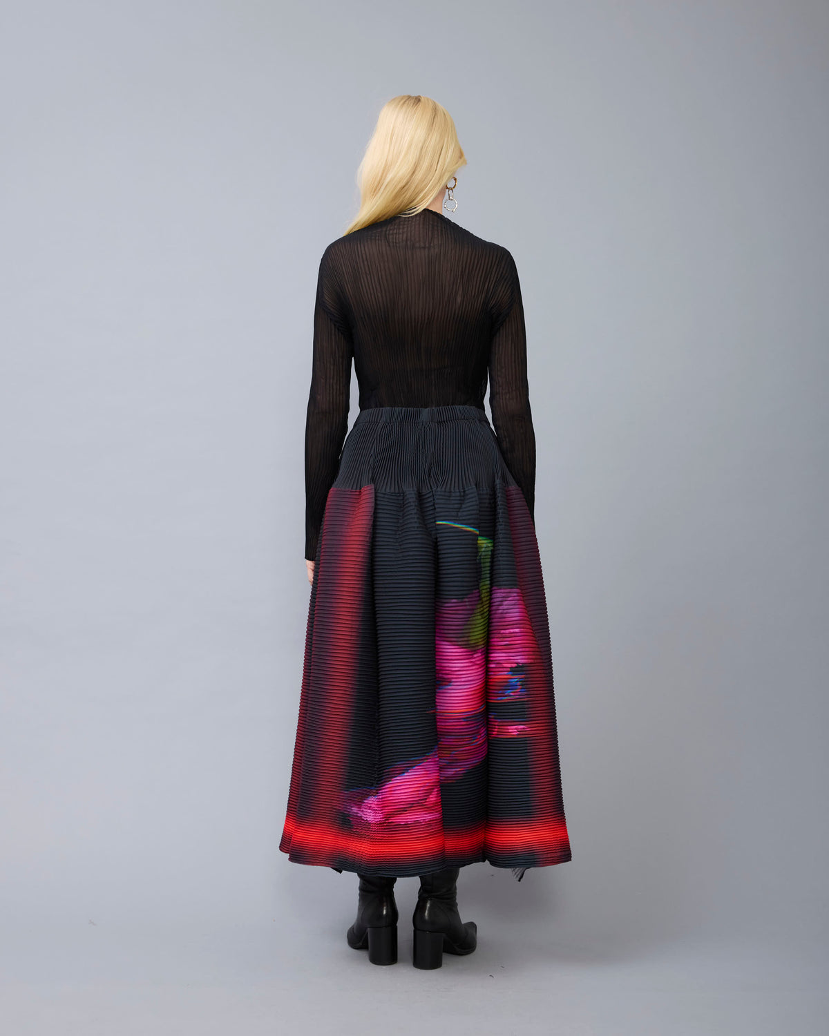 Kenza Handpleated Skirt in Paige
