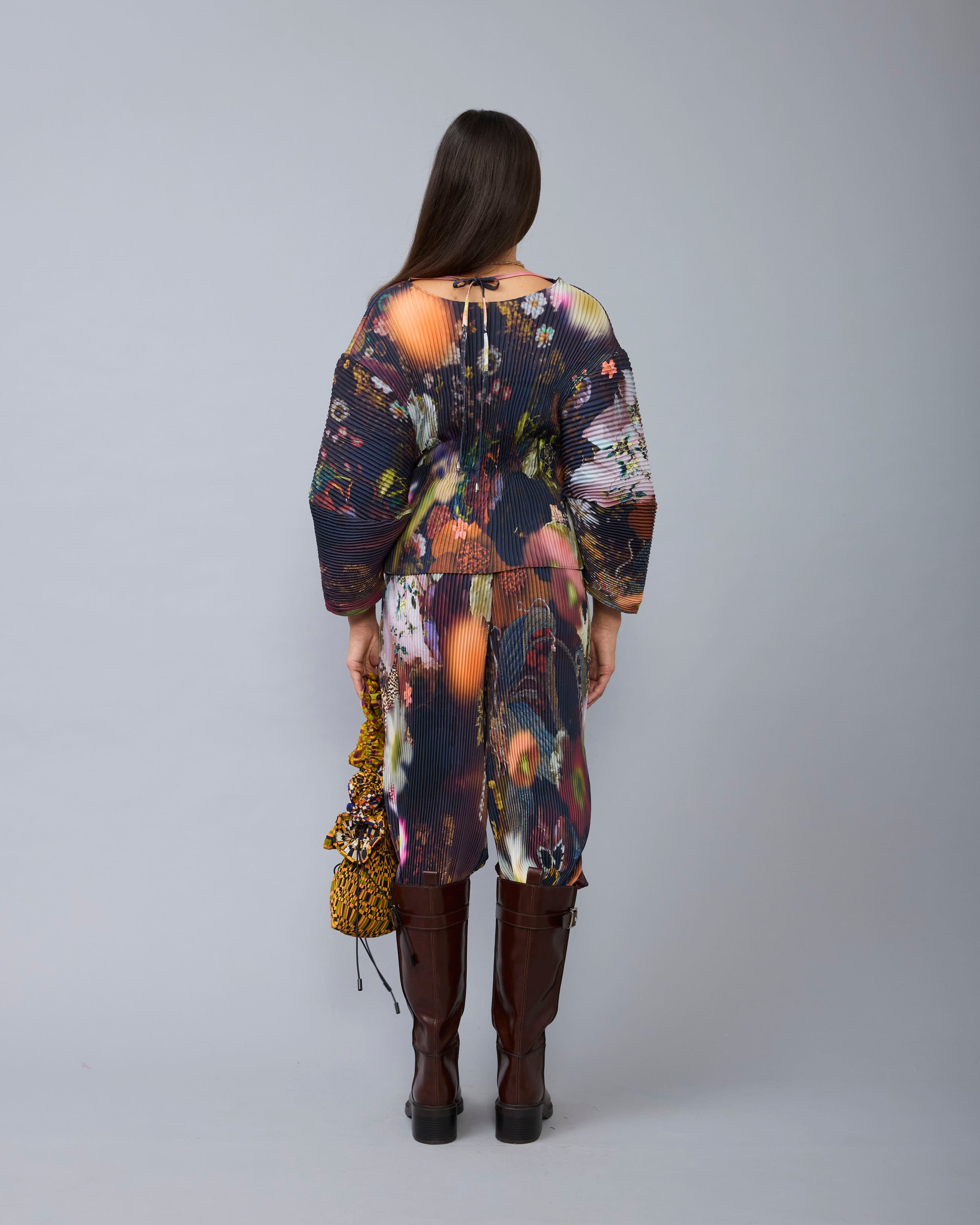 Pollux Handpleated Top in Nola