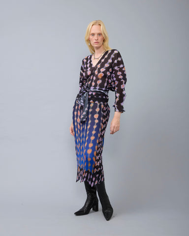 Sue Handpleated Kaftan in Dax