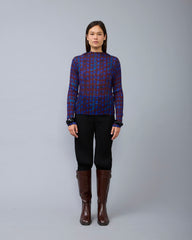 Lee Pleated Top in blue Mia