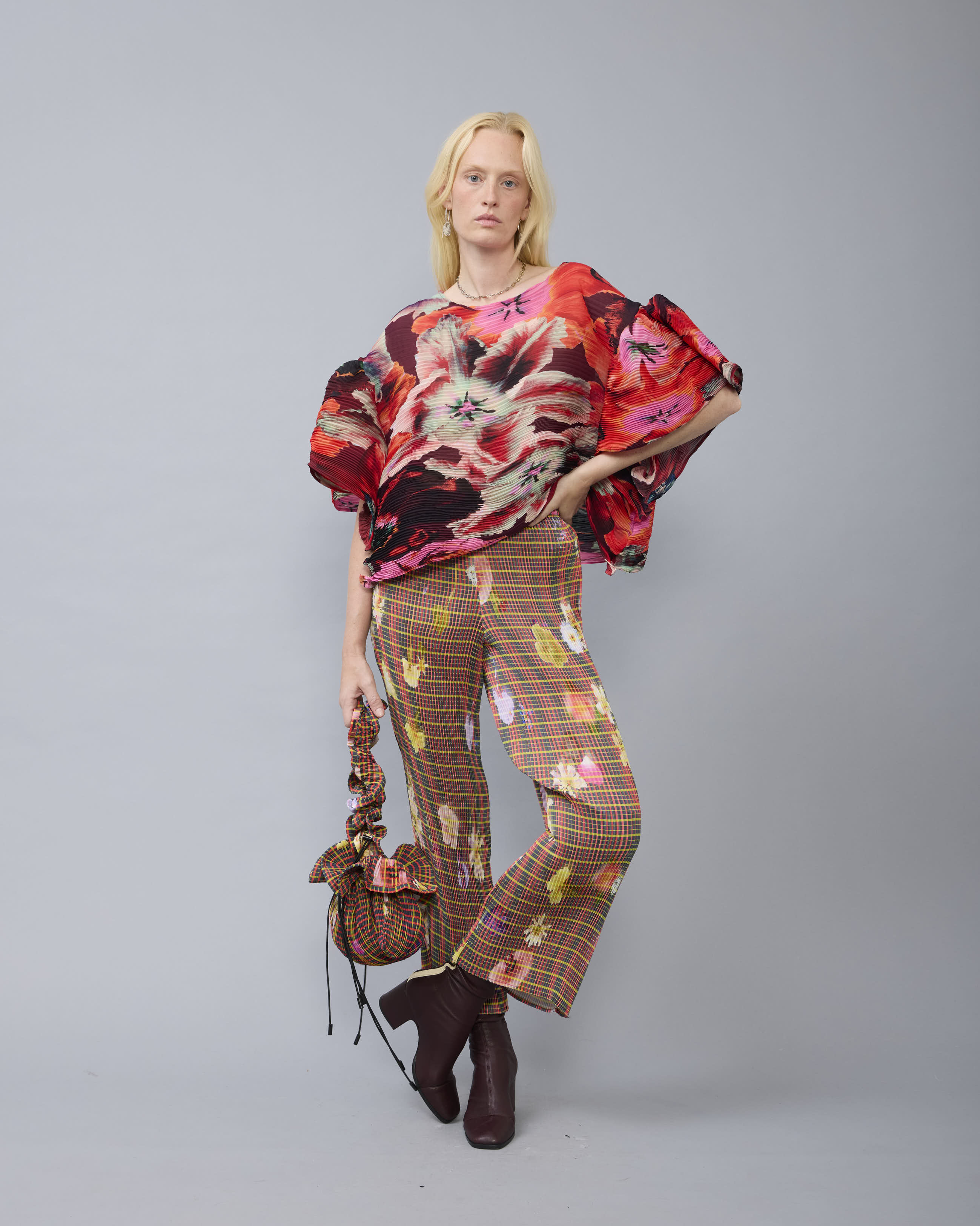Robin Handpleated Top in Isa