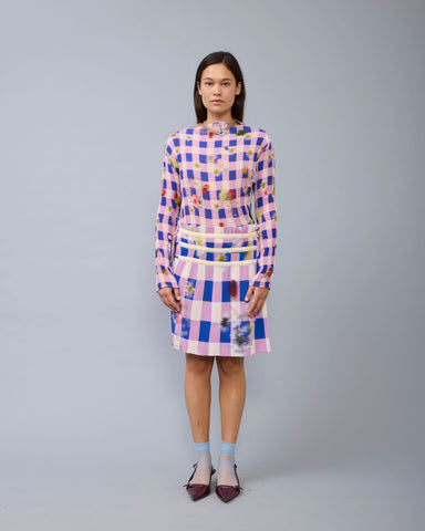 Max Pleated Skirt in blue Sven