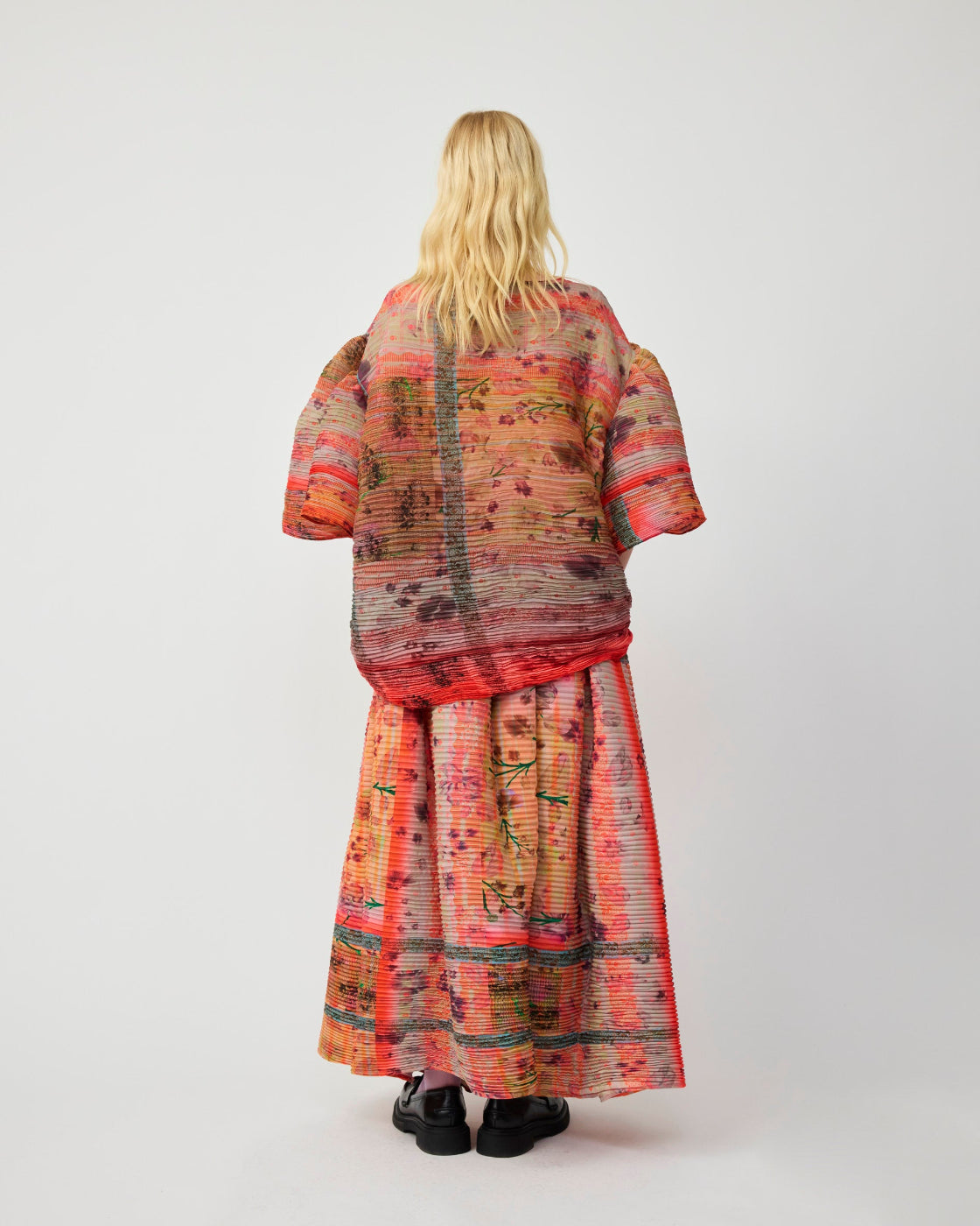 Robin Handpleated Top in Birte