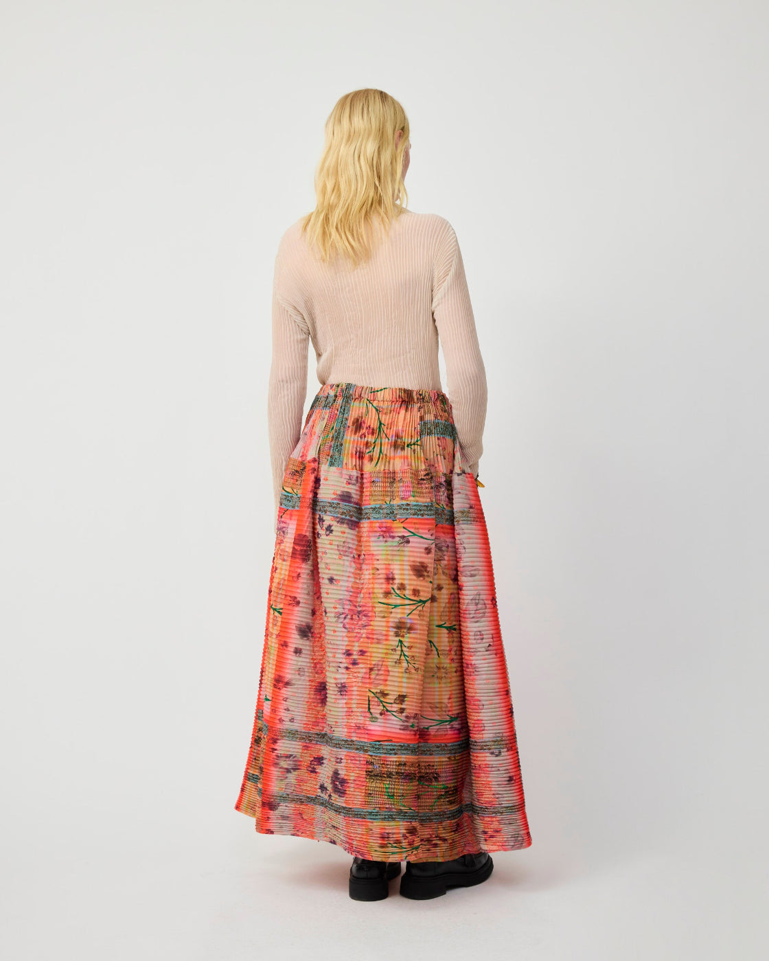 Kenza Handpleated Skirt in Birte