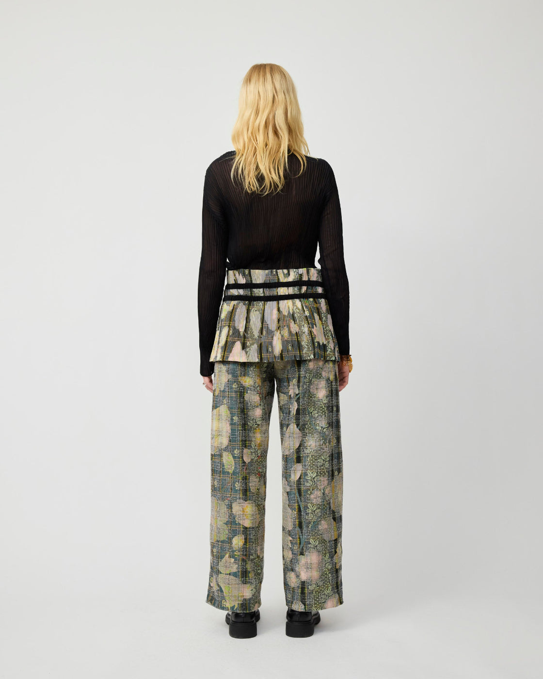Erika Pleated Belt in Bruno