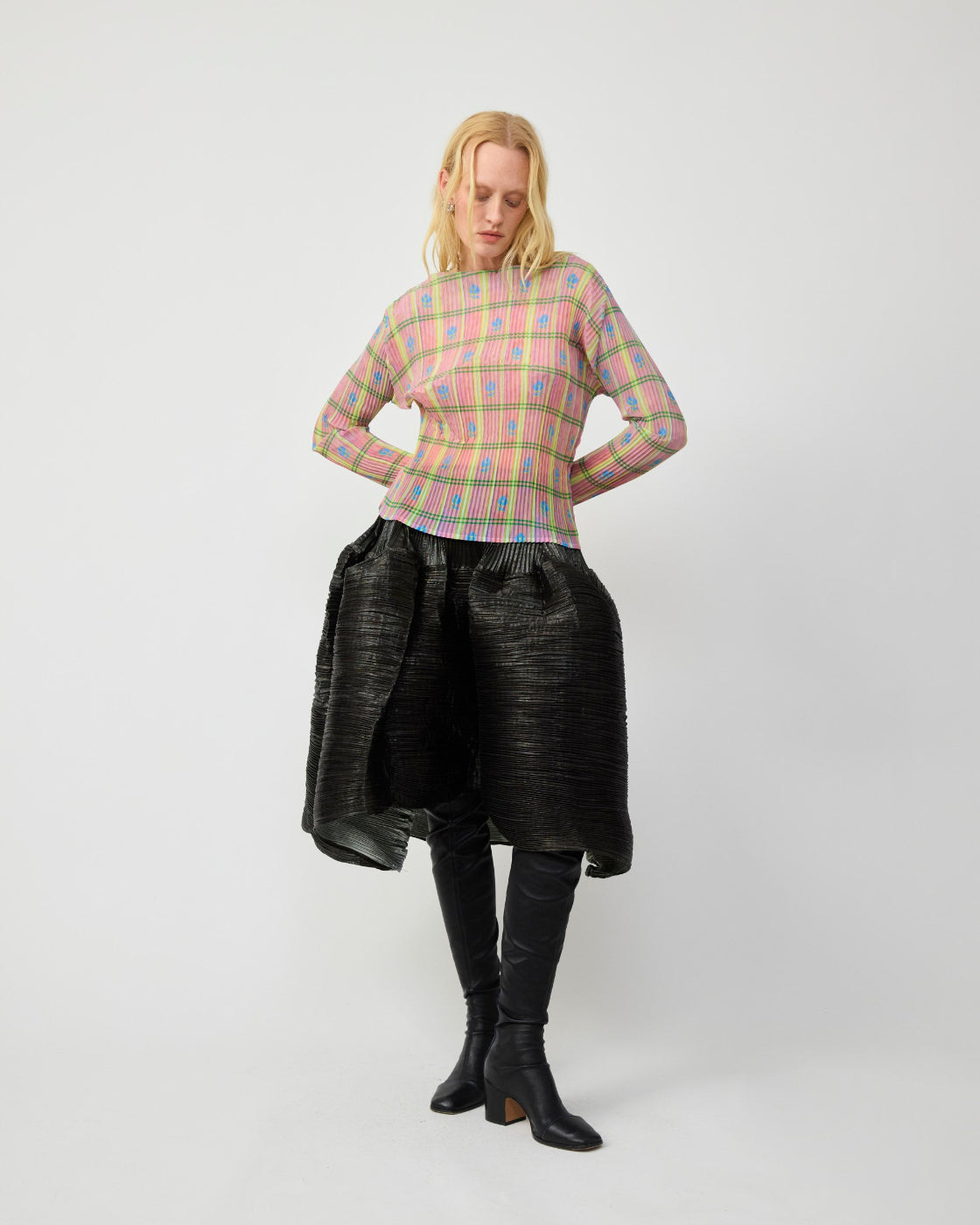 Lee Pleated Top in Roman