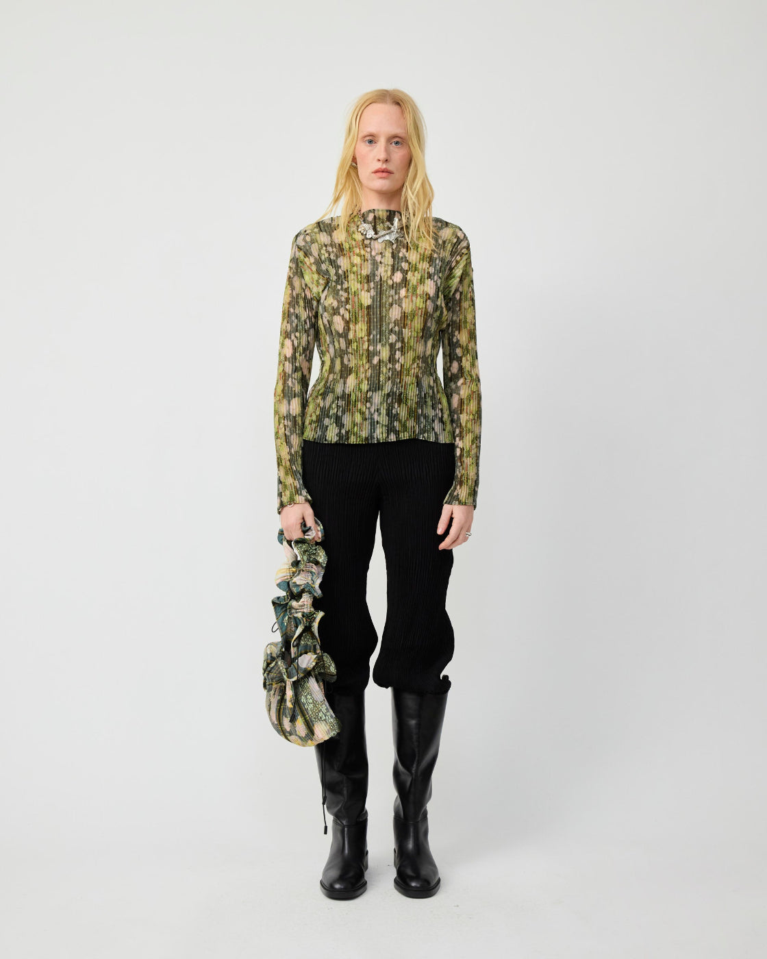 Lee Pleated Top in Bruno