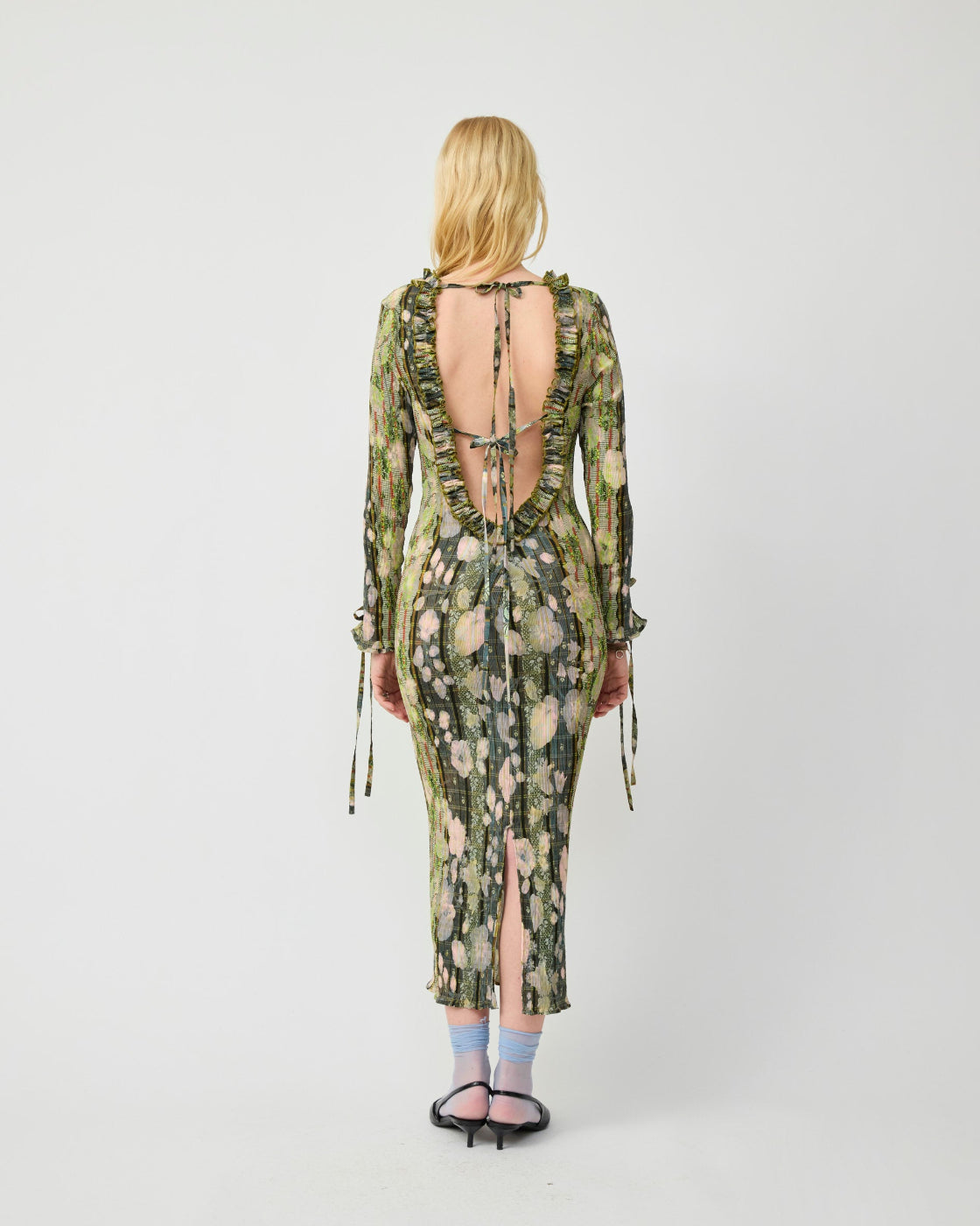 Huxley Smock Pleated Dress in Bruno