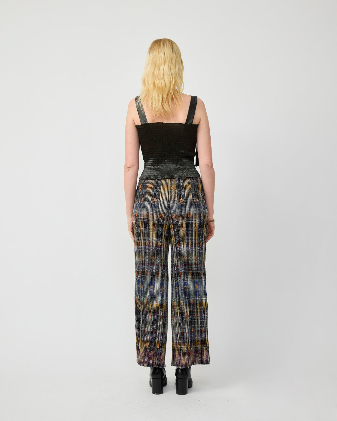 Jack Pleated Tartan Trousers in Helge