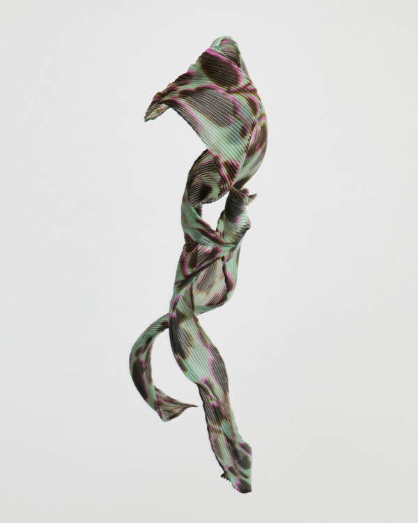 Wolfgang Pleated Scarf in Peppermint Ingrid