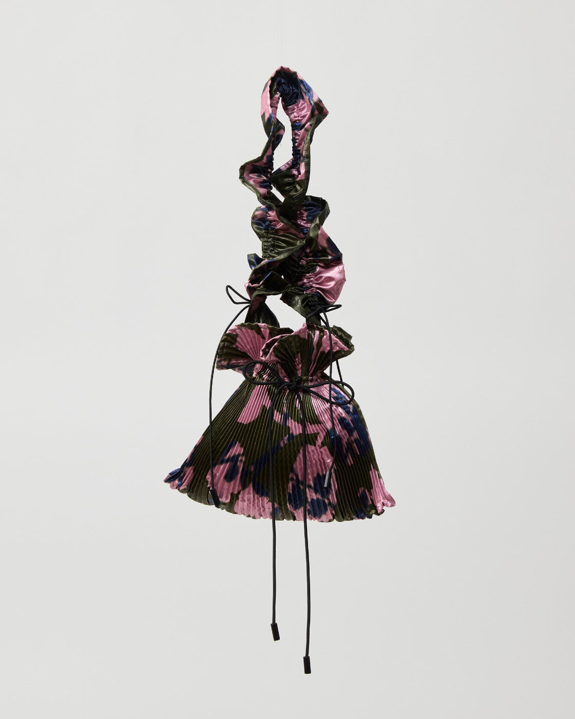 Wanda Pleated Bag in Ingrid Metallic Moss