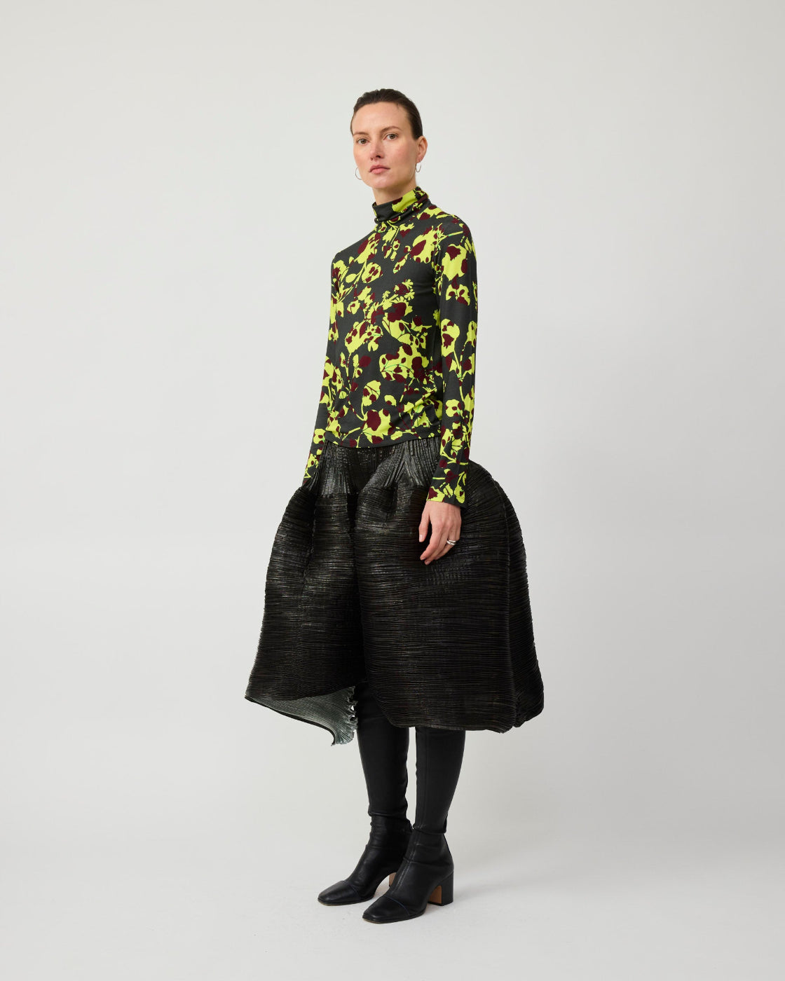 Gabi Jersey Top in Electric Ingrid