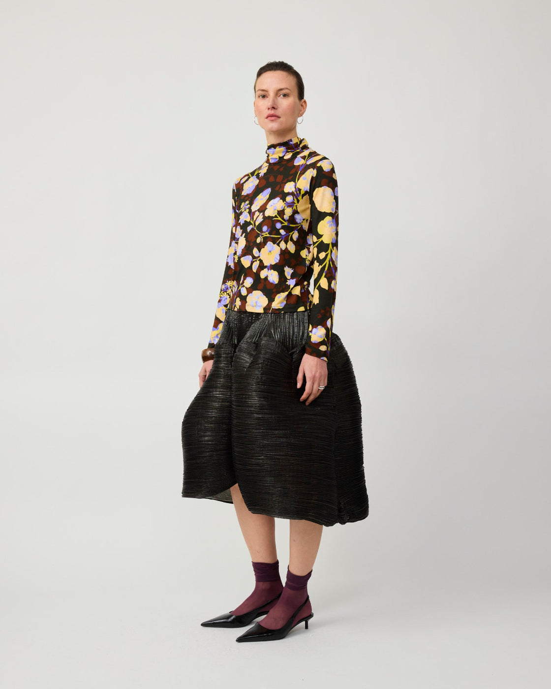 Gabi Jersey Top in Amber Ingrid
