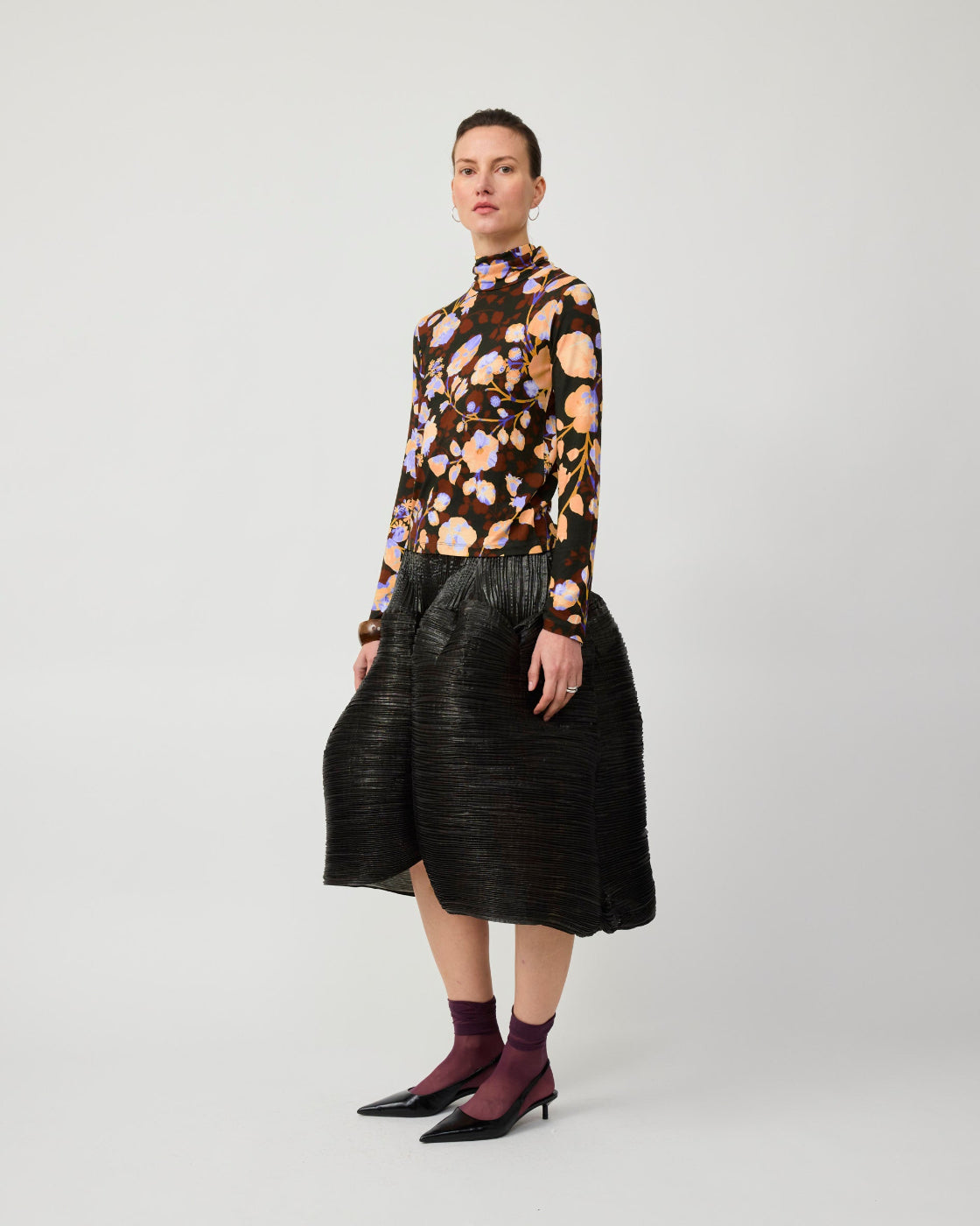Gabi Jersey Top in Amber Ingrid