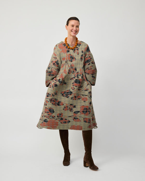 Pax Pleated Tartan Dress in Sandy Ingrid