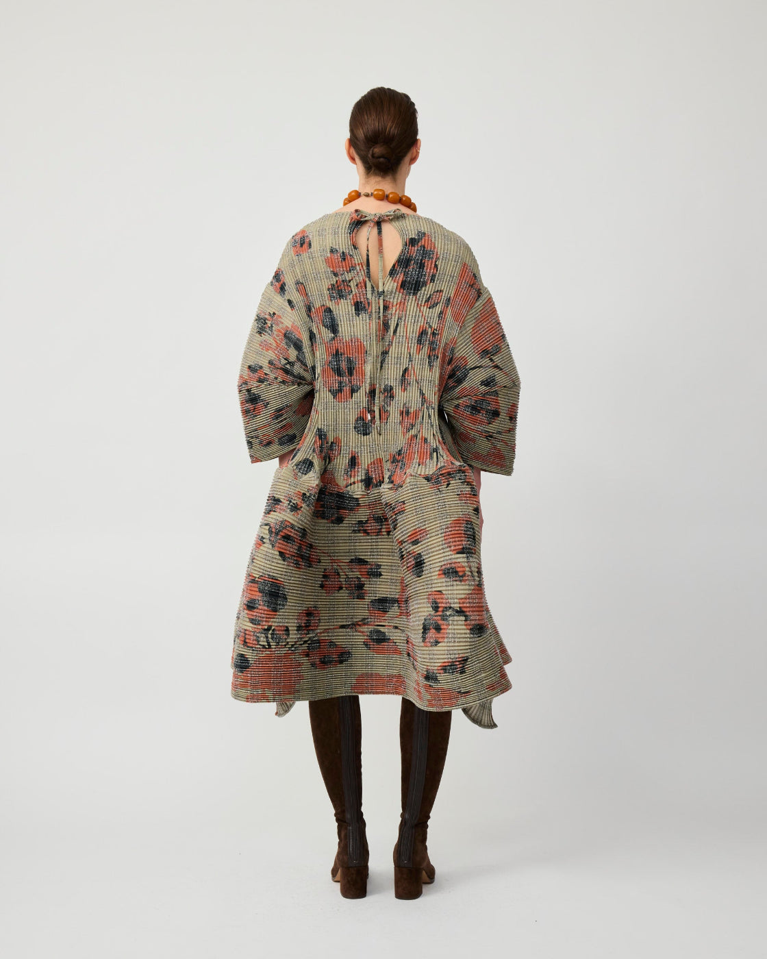 Pax Pleated Tartan Dress in Sandy Ingrid