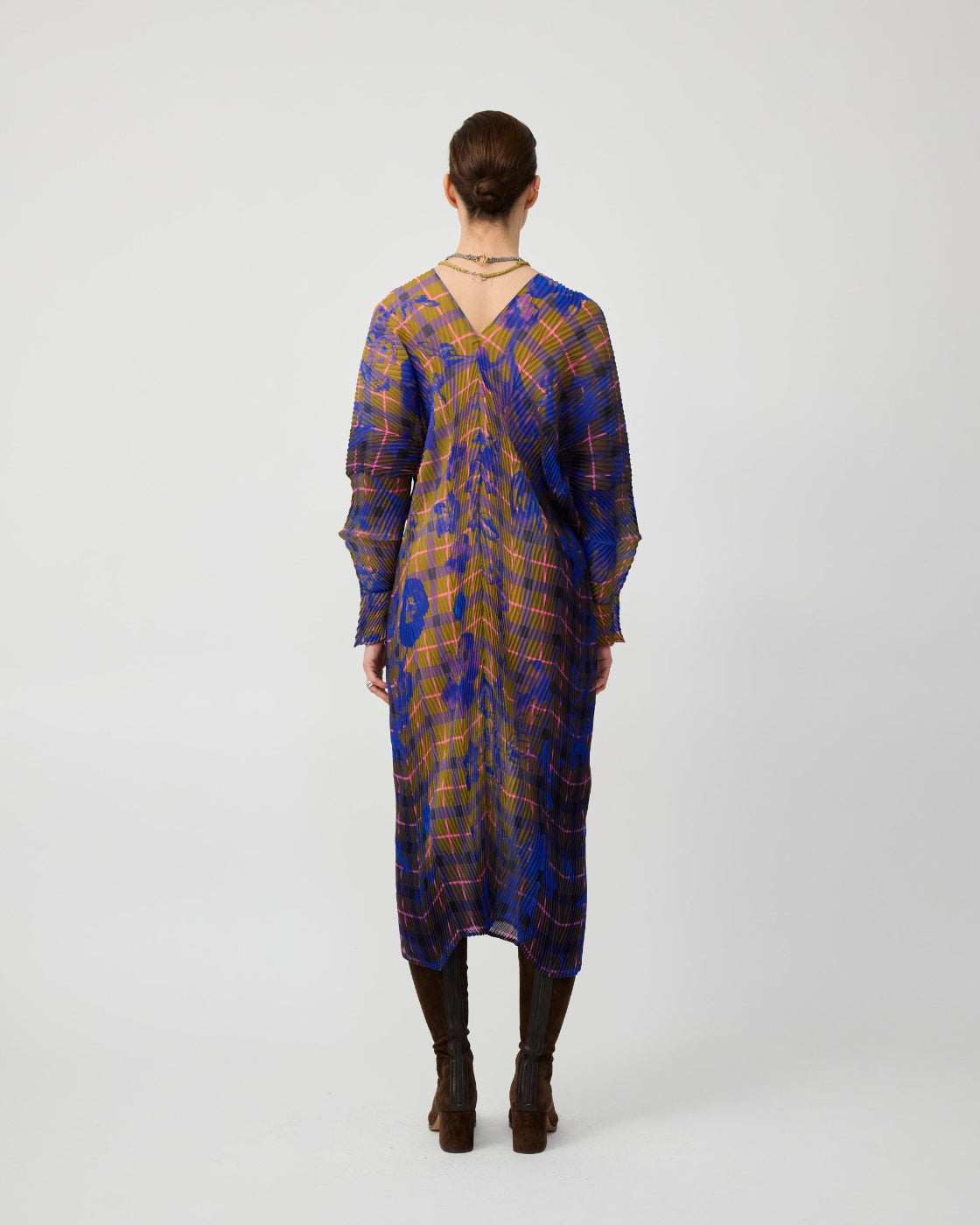Sue Handpleated Kaftan in Malik