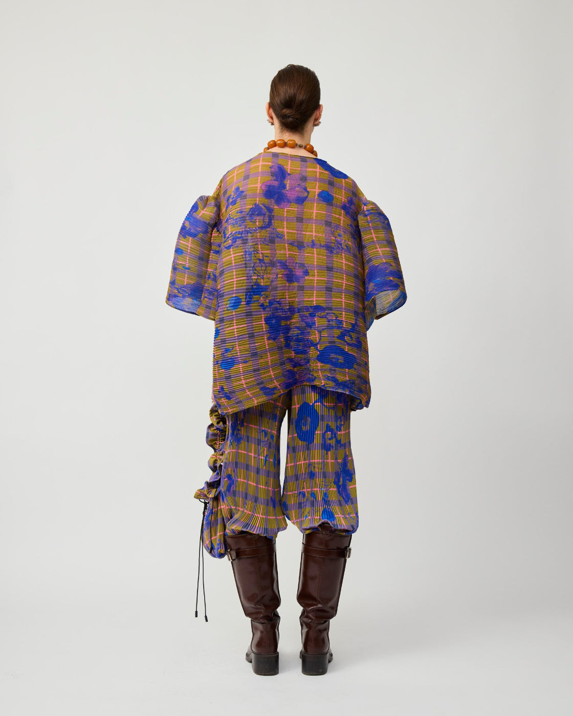 Robin Handpleated Top in Malik
