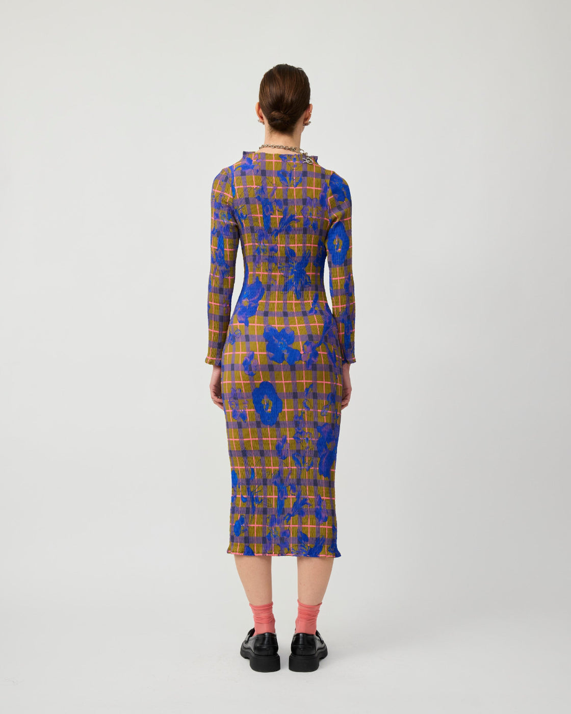 Rupert Smock Pleated Dress in Malik