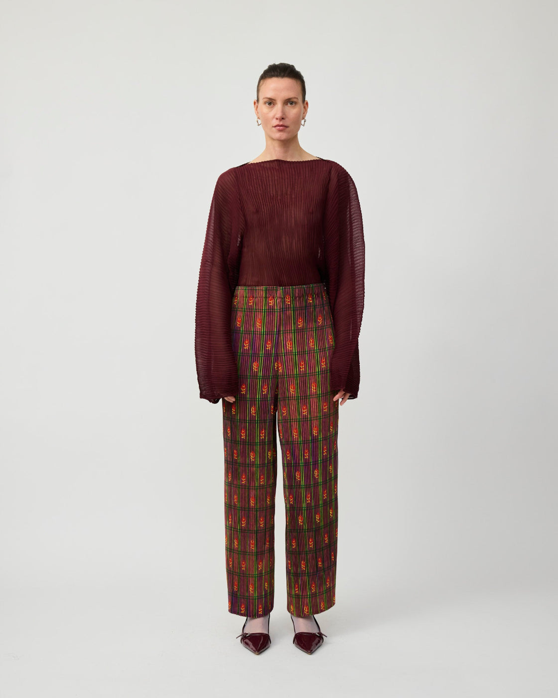 Jack Pleated Trousers in Earthy Roman
