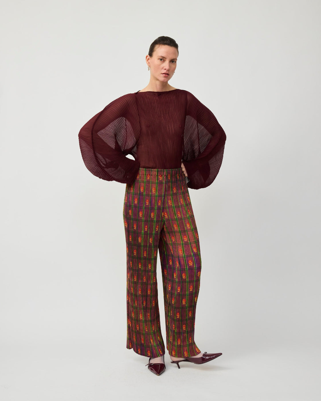 Jack Pleated Trousers in Earthy Roman