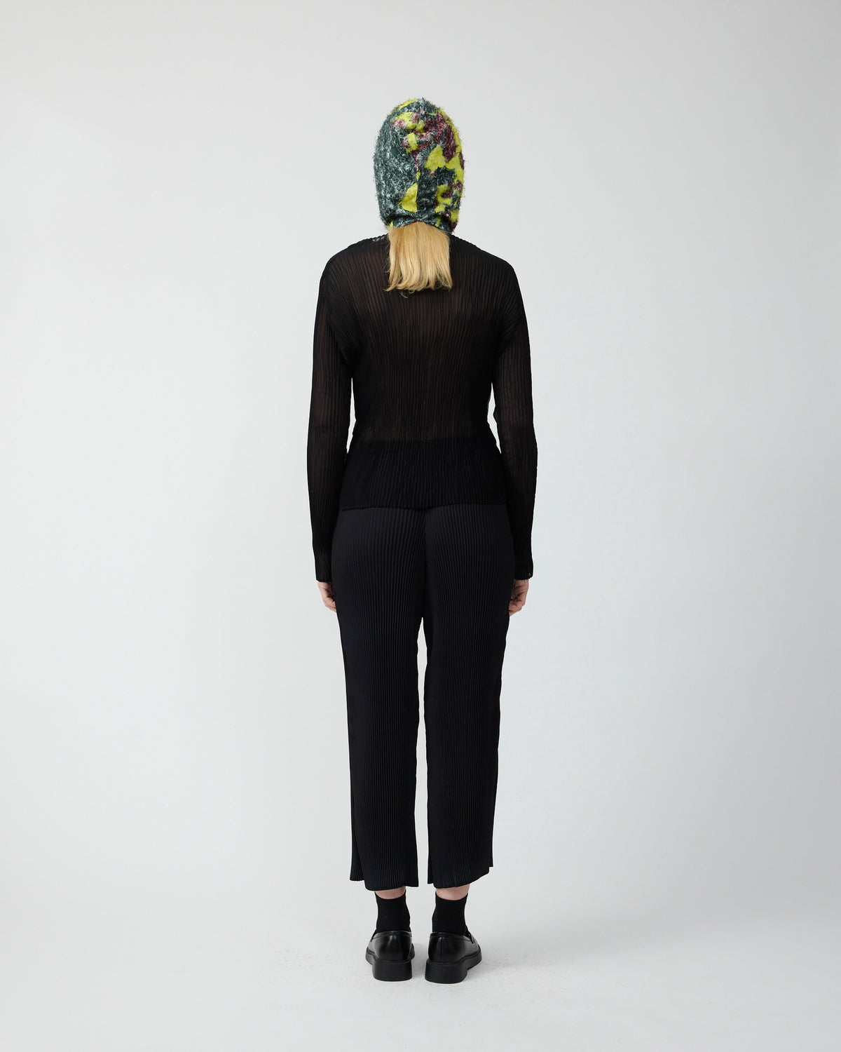Grete Furry Headpiece in Electric Ingrid