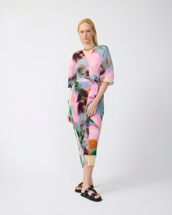 Stacy Handpleated Kaftan in Maris