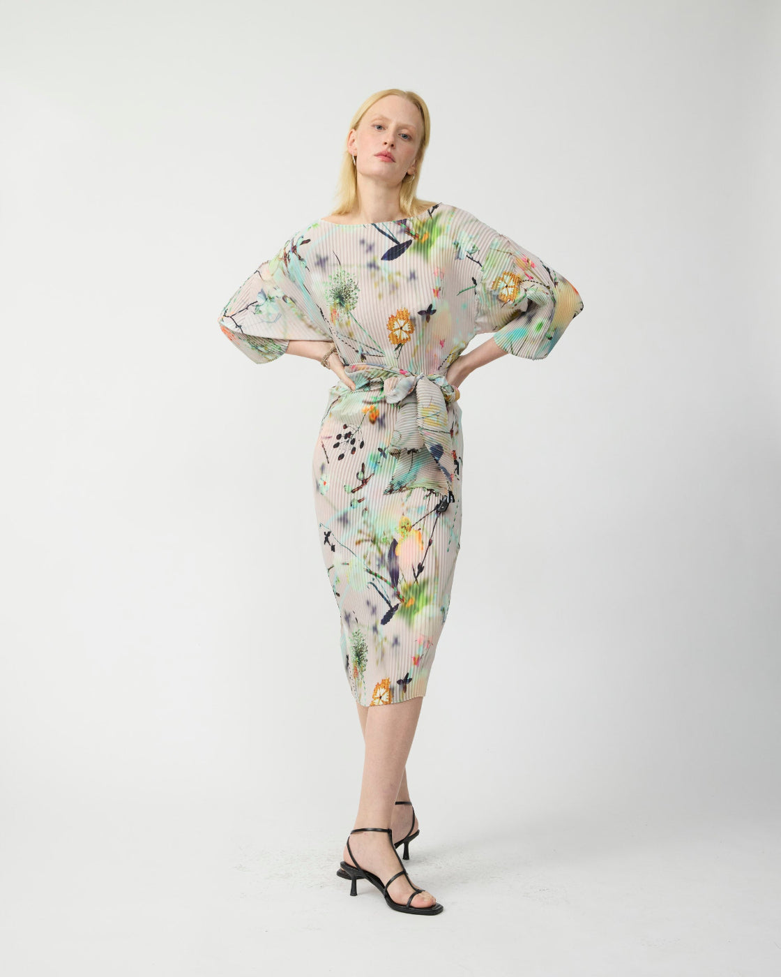 Wolfgang Pleated Scarf/Belt in Frances
