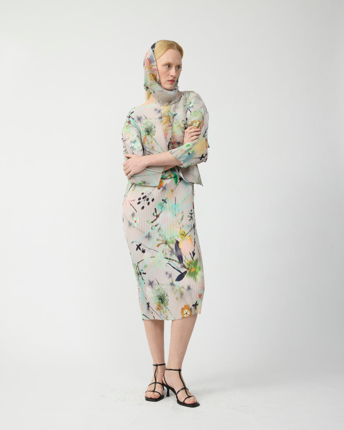 Wolfgang Pleated Scarf/Belt in Frances