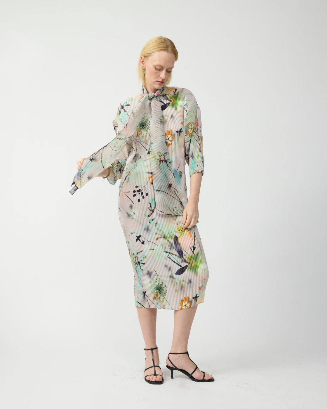 Wolfgang Pleated Scarf/Belt in Frances