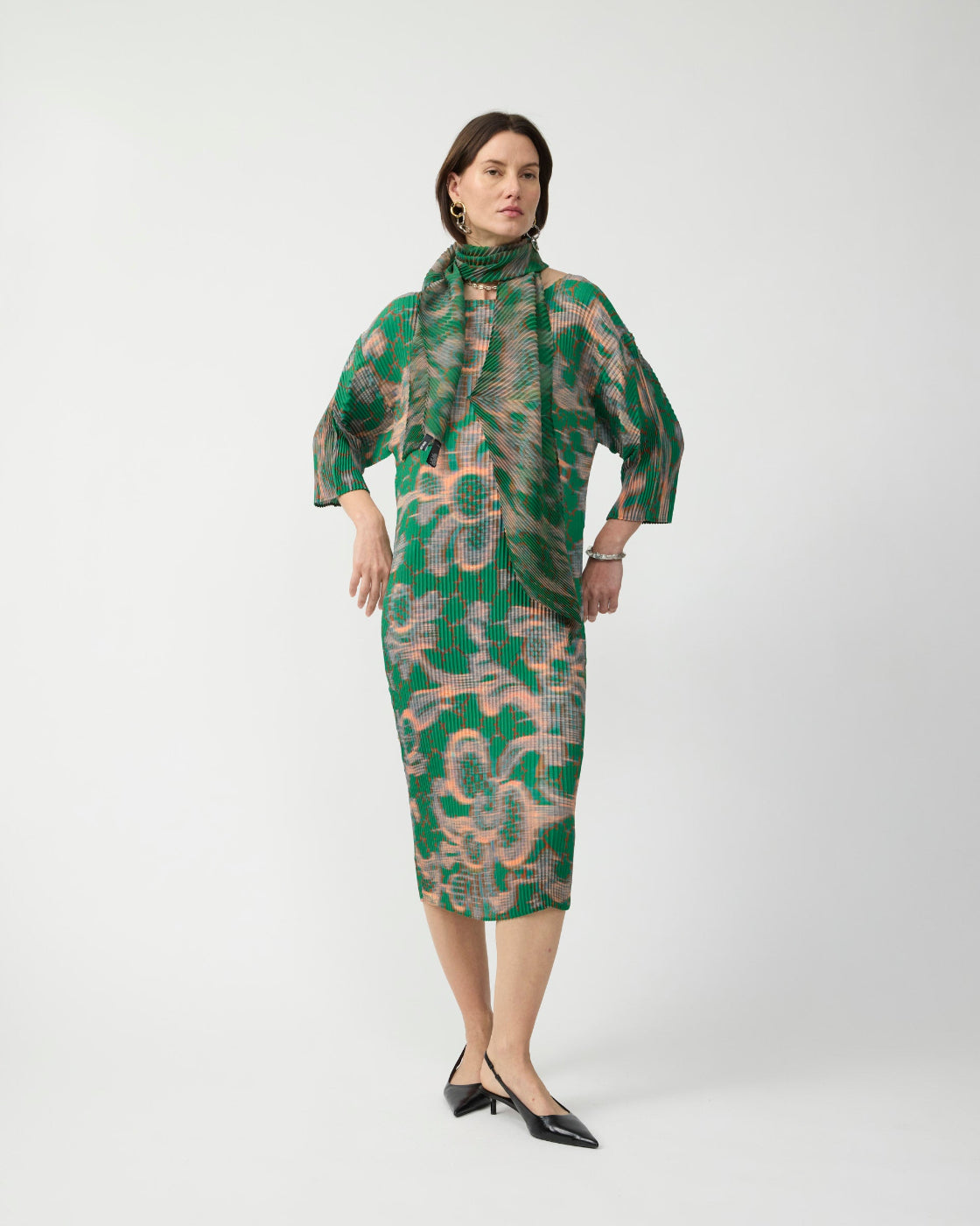 Wolfgang Pleated Scarf/Belt in Gallia