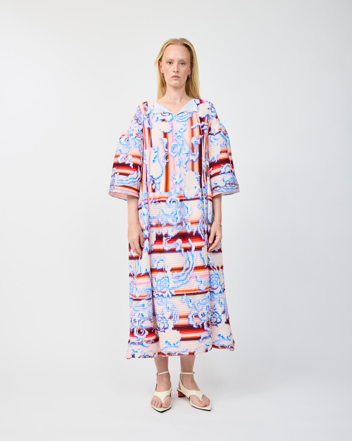 THEKLA HANDPLEATED DRESS IN LOTTE