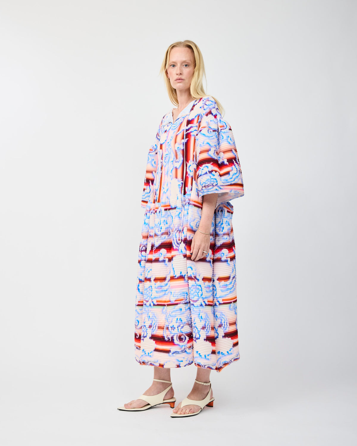 THEKLA HANDPLEATED DRESS IN LOTTE