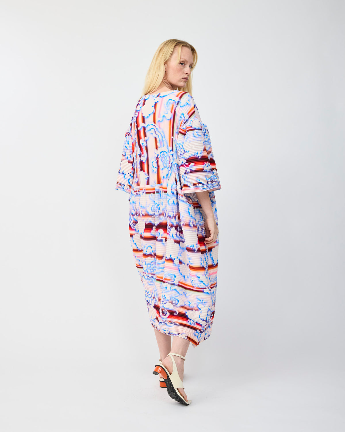 THEKLA HANDPLEATED DRESS IN LOTTE